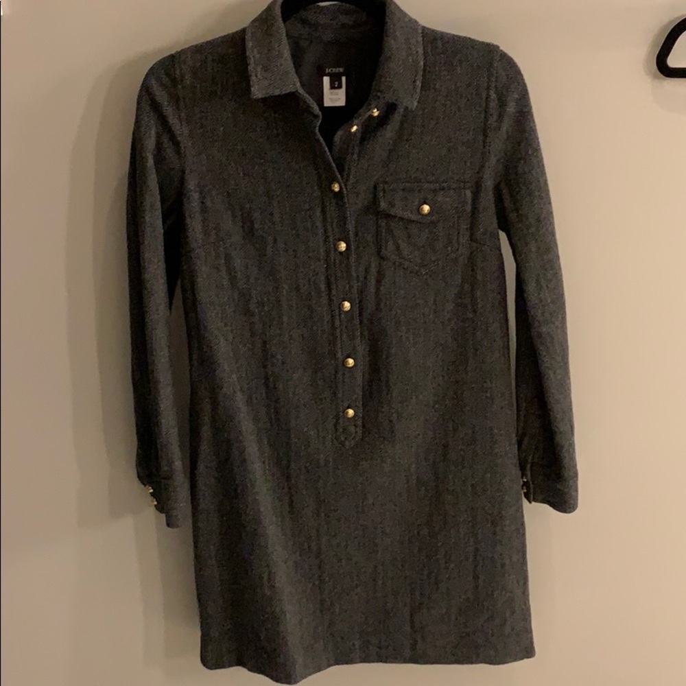 J.Crew long sleeve shirt dress